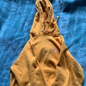 Yellow champion hoodie